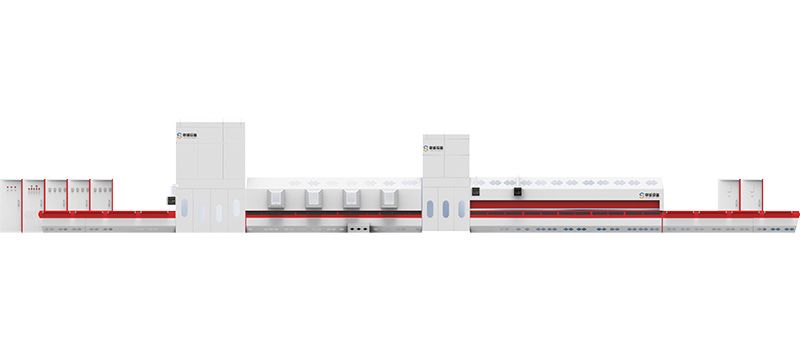 通過(guò)式強制對流平彎雙向鋼化爐